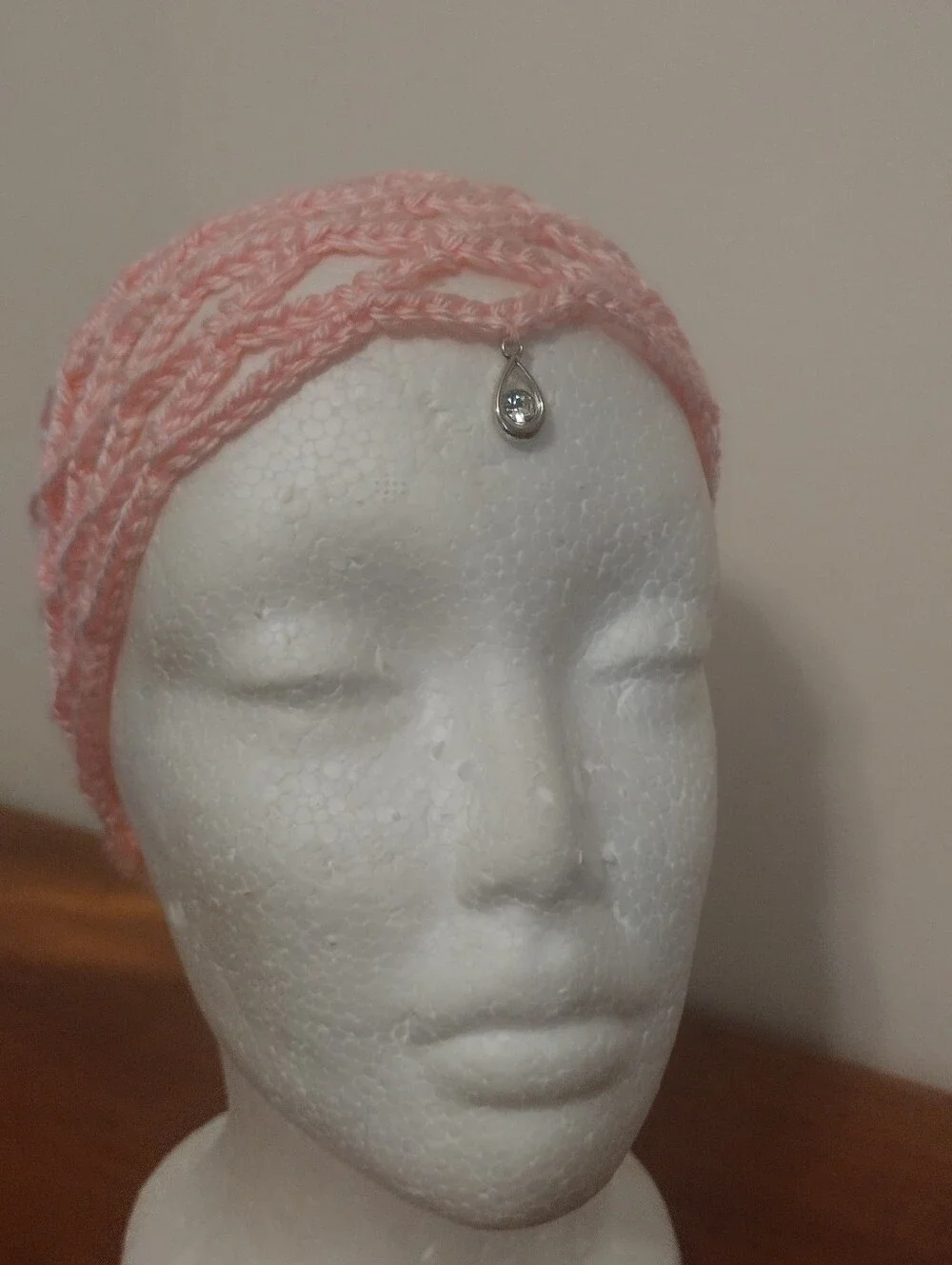 Handmade Crochet Decorative Mesh Hat/ Headpiece